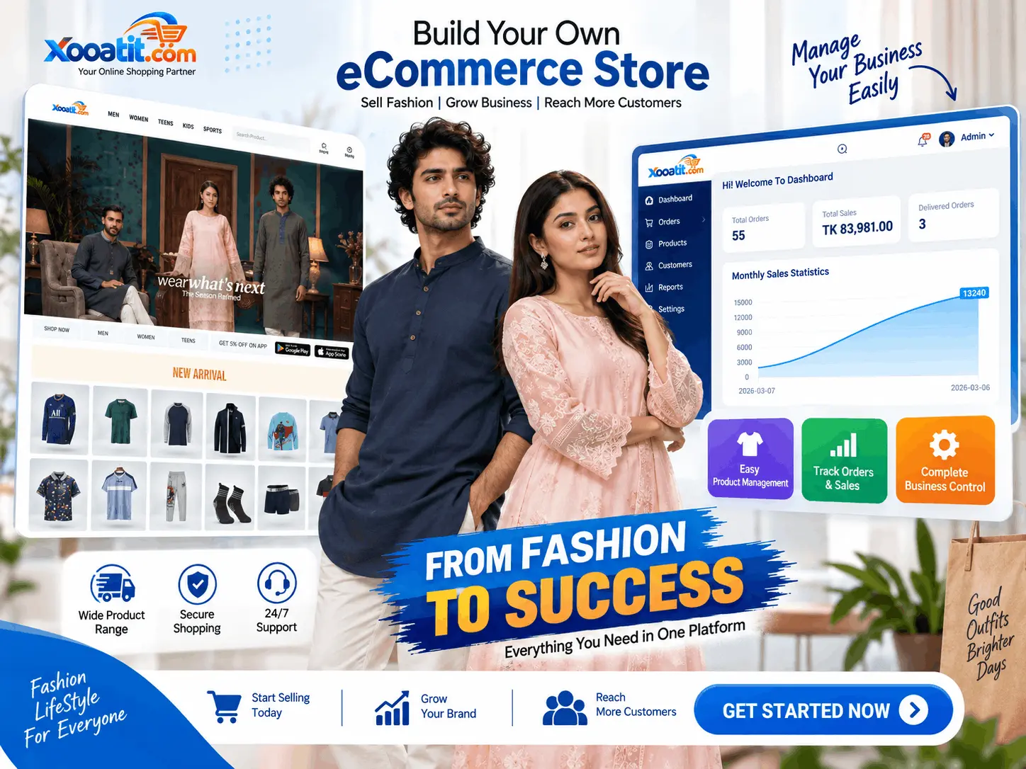 Fashion Ready- eCommerce Website - Website Design Template